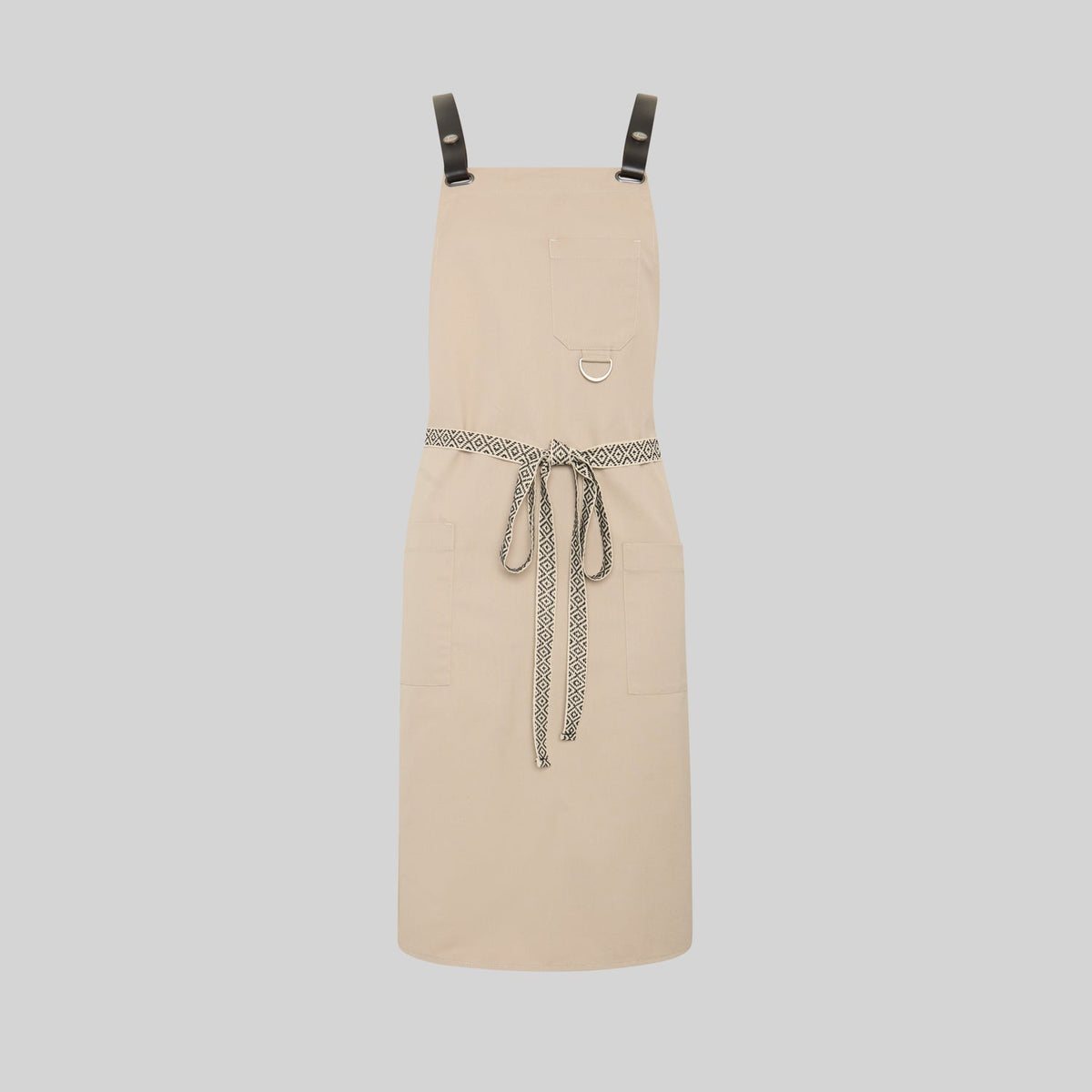 DELANTAL PETO OLLADOS TIRAS COMBI 88X74 CM