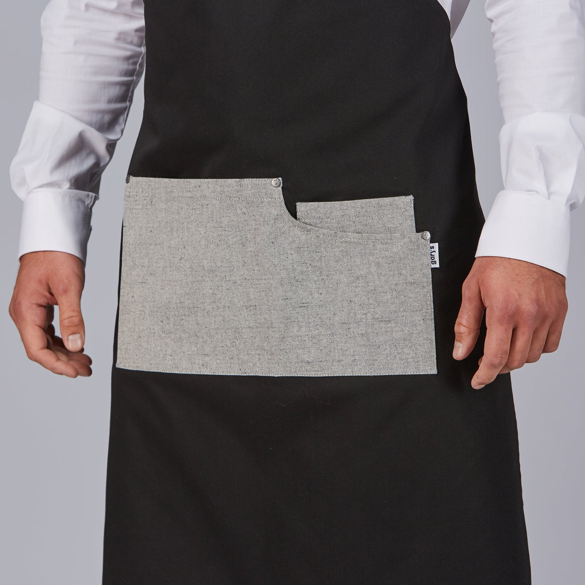 DELANTAL PETO BICOLOR 88X74 CM