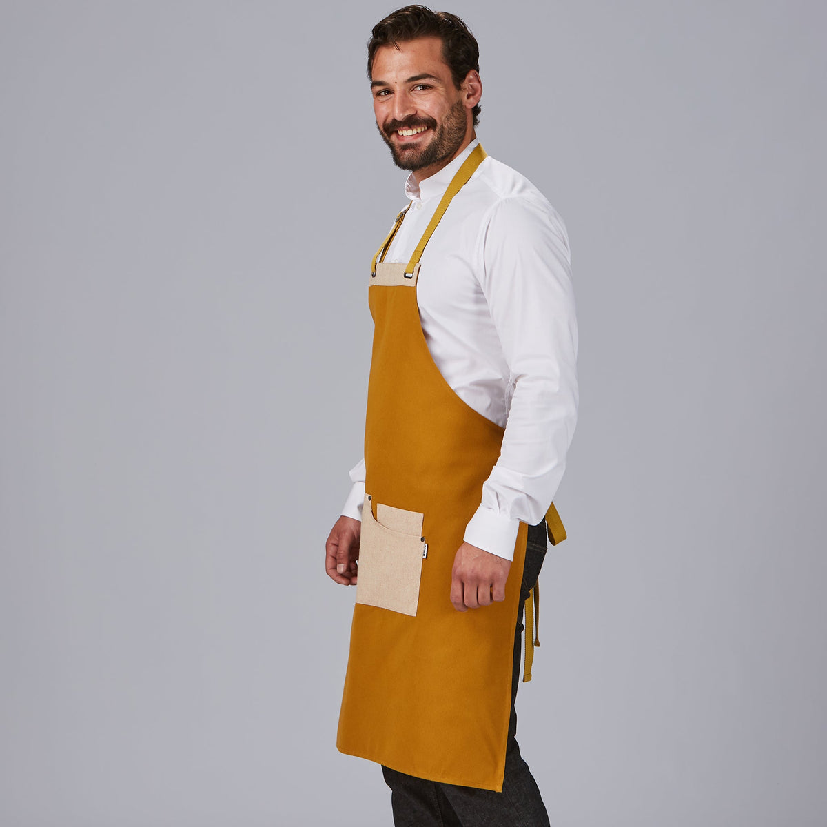 DELANTAL PETO BICOLOR 88X74 CM