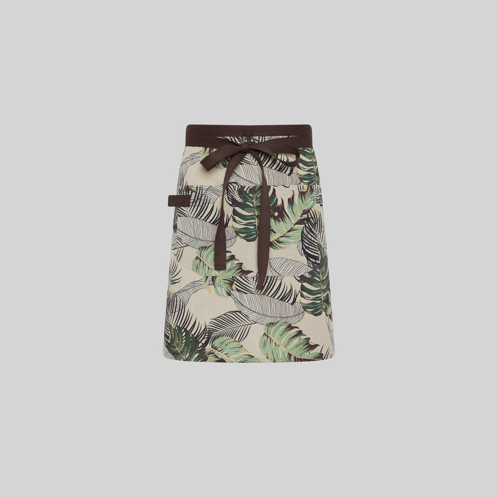 DELANTAL CORTO ESTAMPADO FLORES 50X74 CM