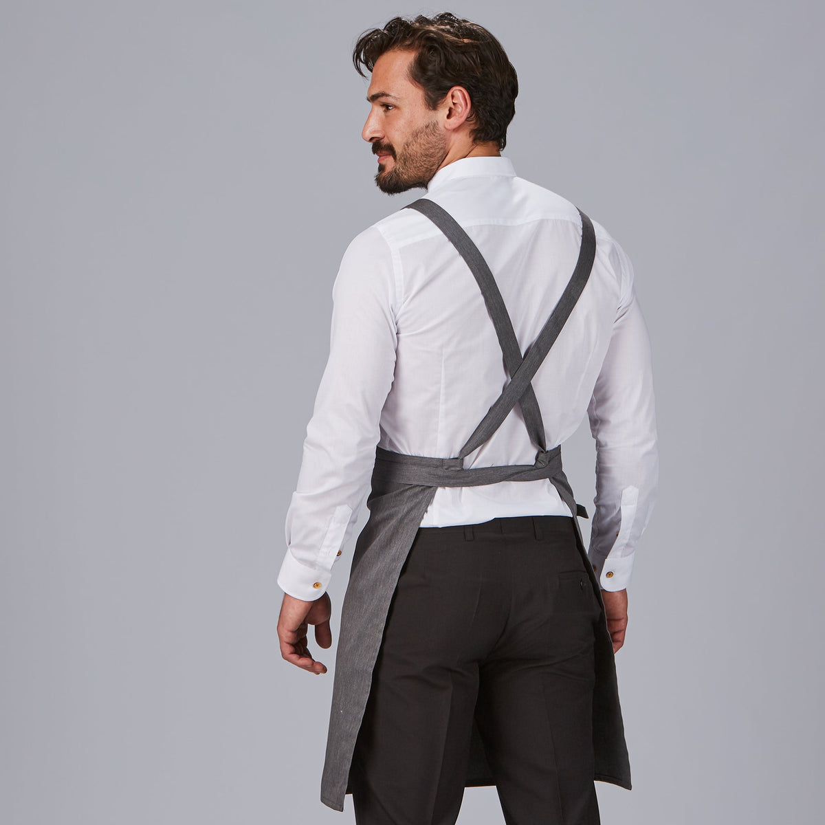 DELANTAL PETO BOLSILLO CARTERA SARGA RECICLADA 88X74 CM
