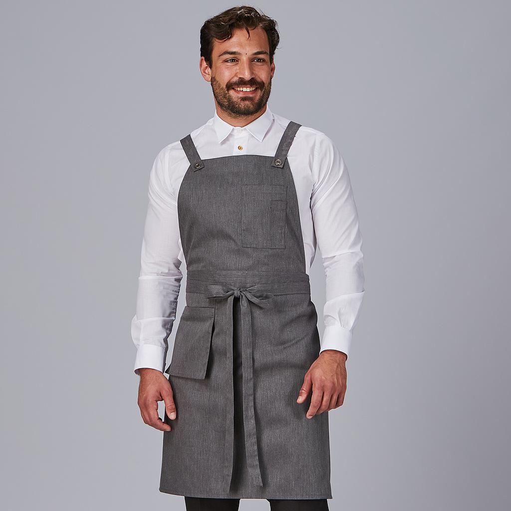 DELANTAL PETO BOLSILLO CARTERA SARGA RECICLADA 88X74 CM