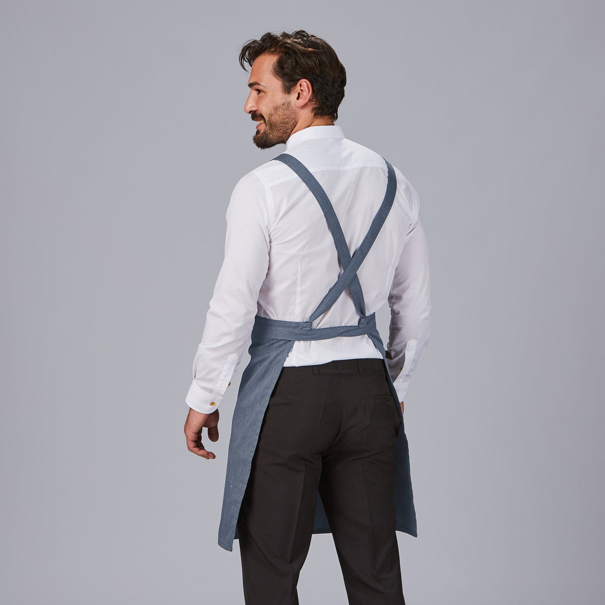DELANTAL PETO BOLSILLO CARTERA SARGA RECICLADA 88X74 CM