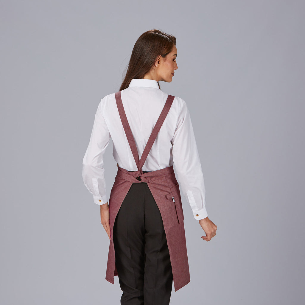 DELANTAL PETO BOLSILLO CARTERA SARGA RECICLADA 88X74 CM