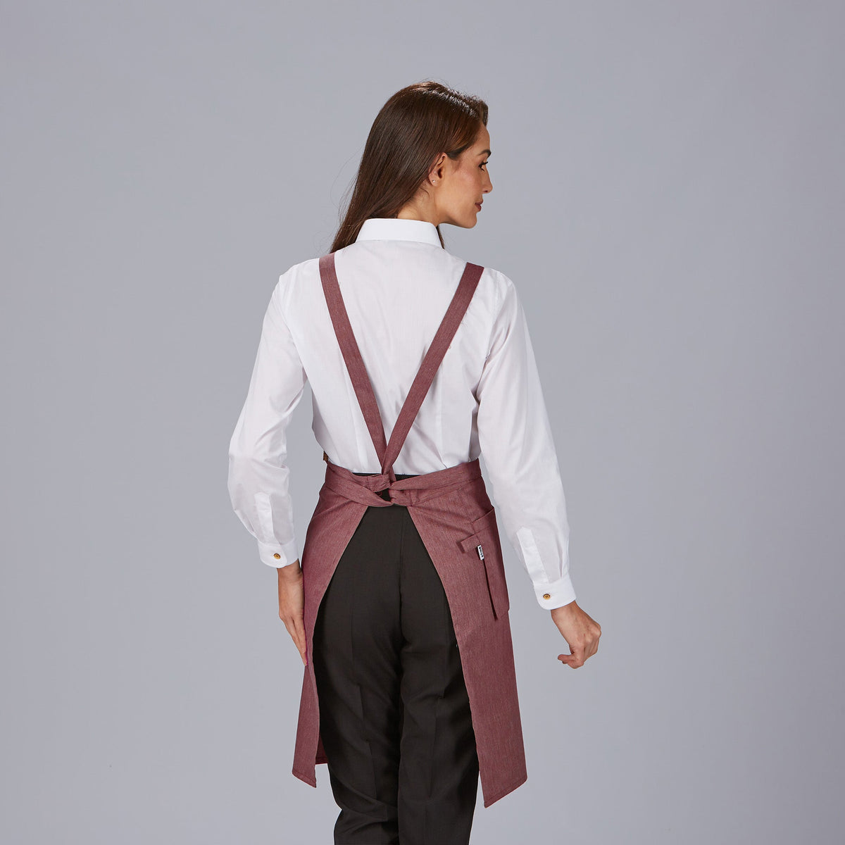 DELANTAL PETO BOLSILLO CARTERA SARGA RECICLADA 88X74 CM