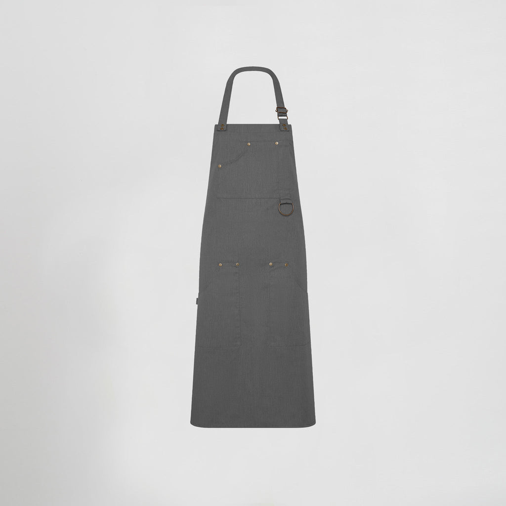 DELANTAL PETO REMACHES SARGA RECICLADA 86X74 CM