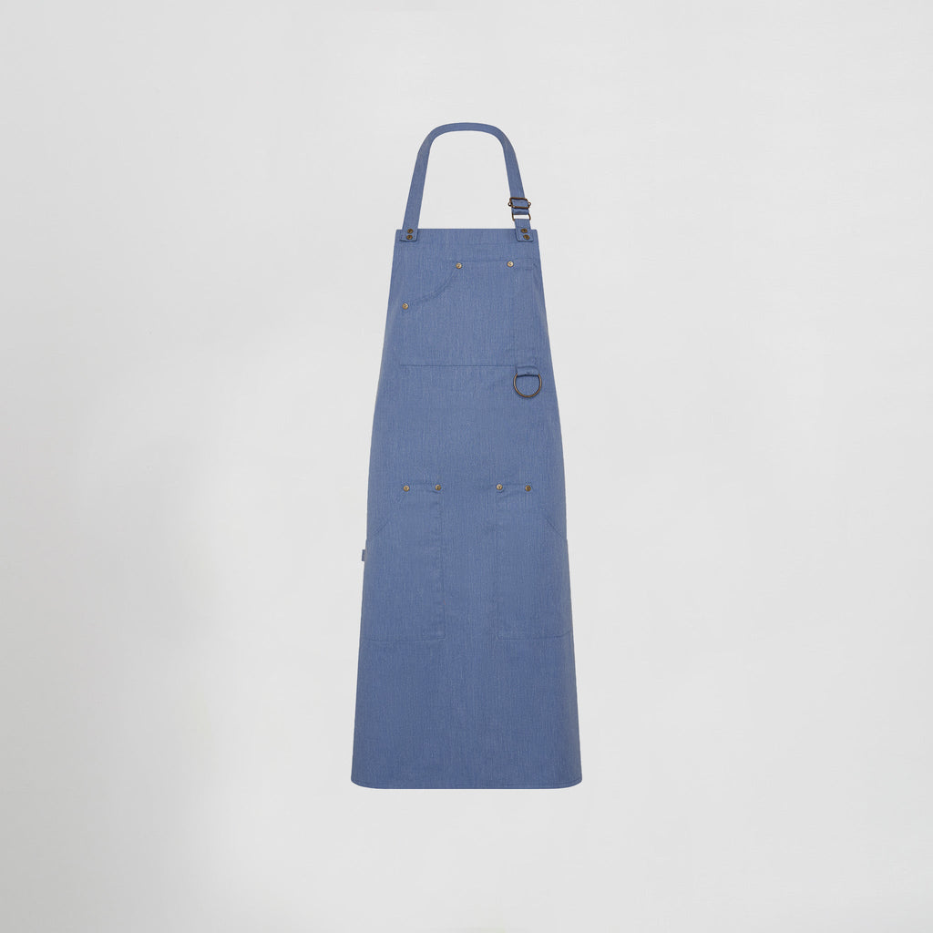 DELANTAL PETO REMACHES SARGA RECICLADA 86X74 CM