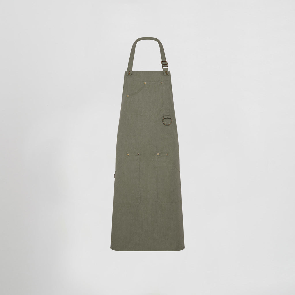 DELANTAL PETO REMACHES SARGA RECICLADA 86X74 CM