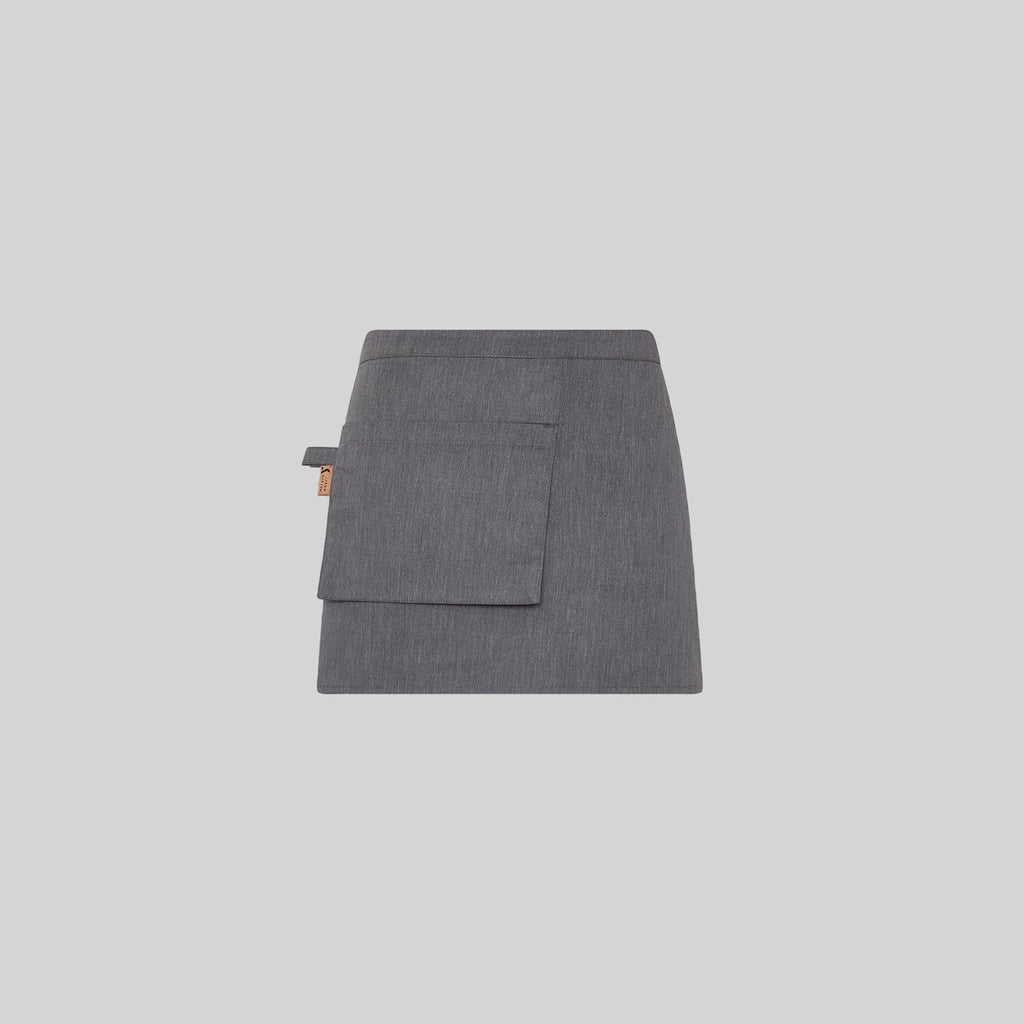 DELANTAL CORTO BOLSILLO CARTERA SARGA RECICLADA 35X67 CM