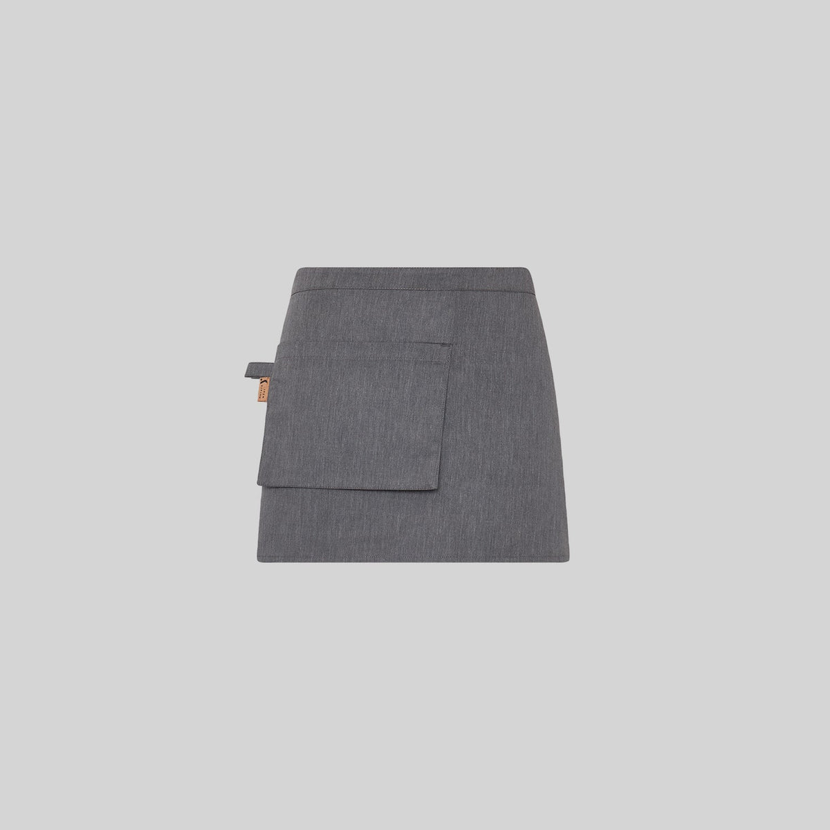DELANTAL CORTO BOLSILLO CARTERA SARGA RECICLADA 35X67 CM