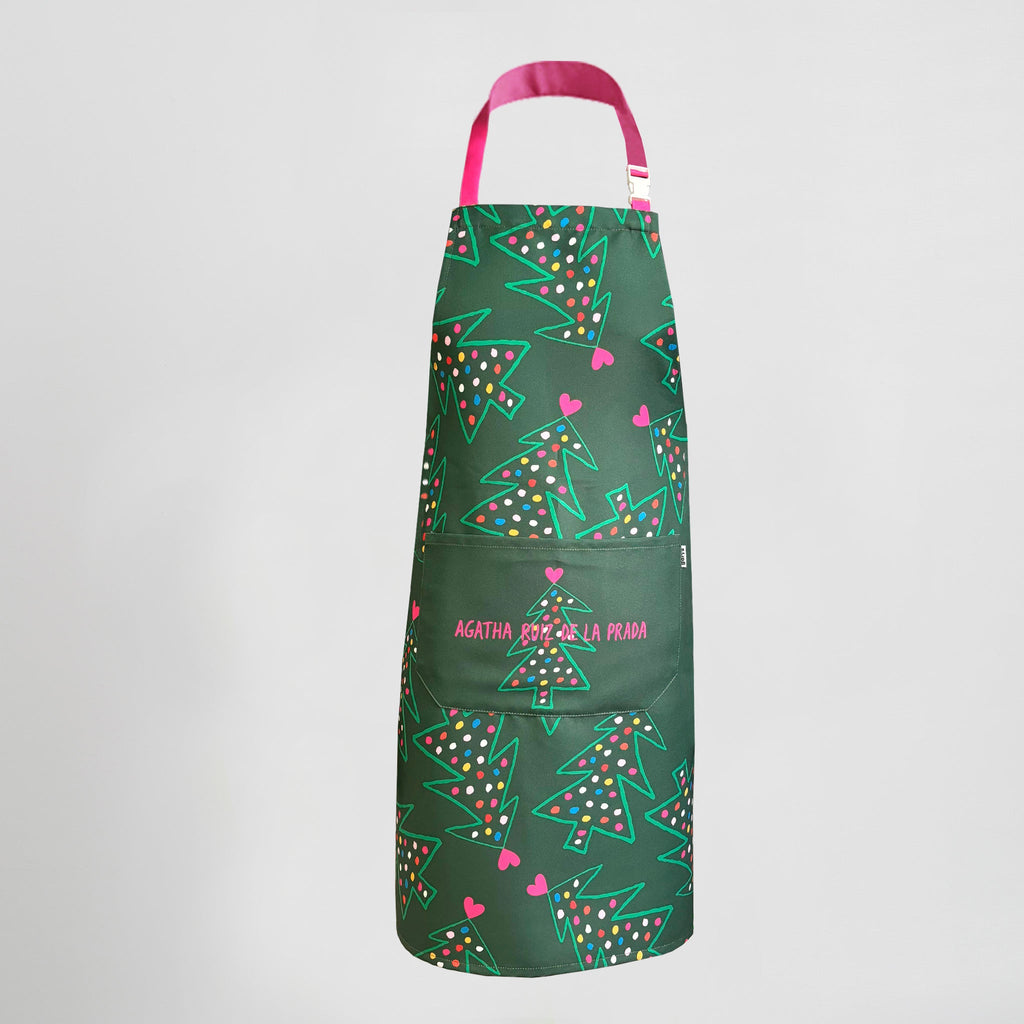 DELANTAL AGATHA NAVIDAD 80X68 CM