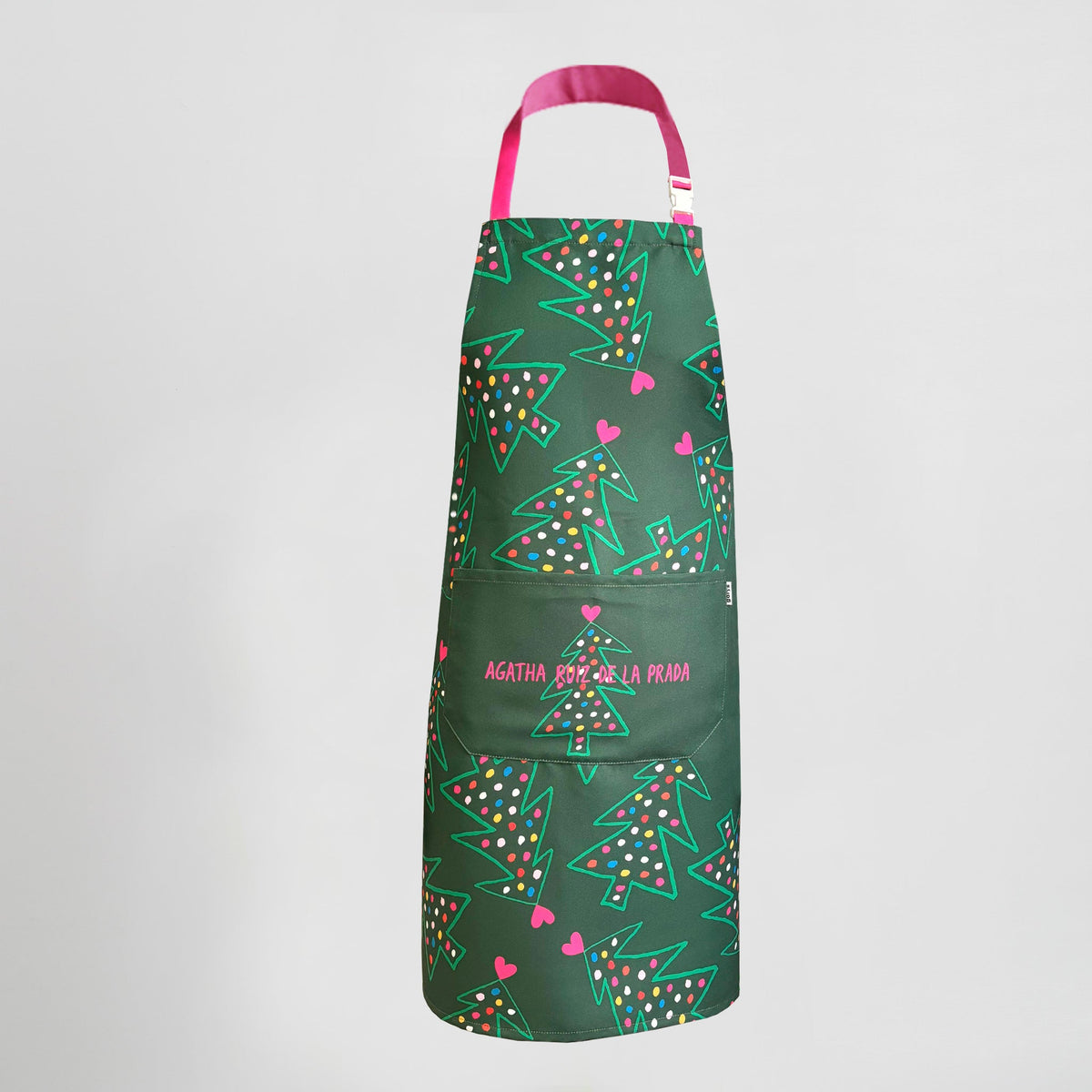 DELANTAL AGATHA NAVIDAD 80X68 CM