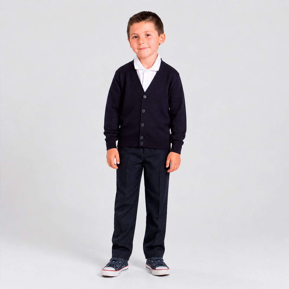 CARDIGAN INFANTIL ABOTONADO COLEGIAL