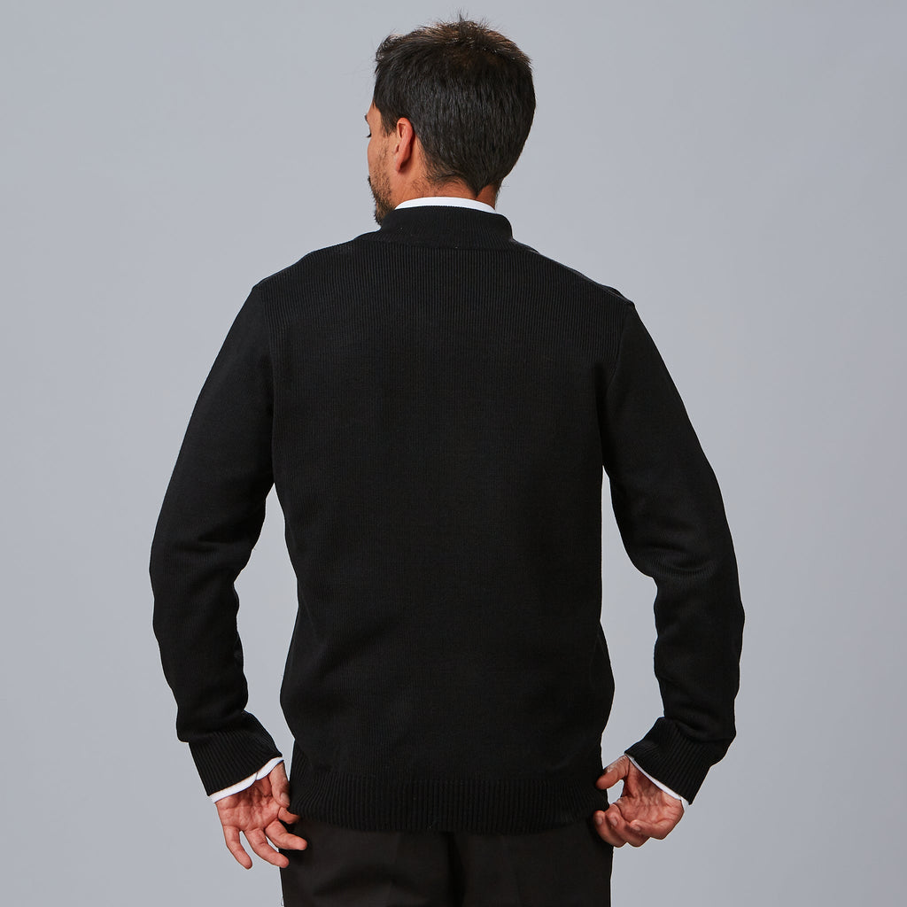 CARDIGAN HOMBRE PUNTO GRUESO CON CREMALLERA