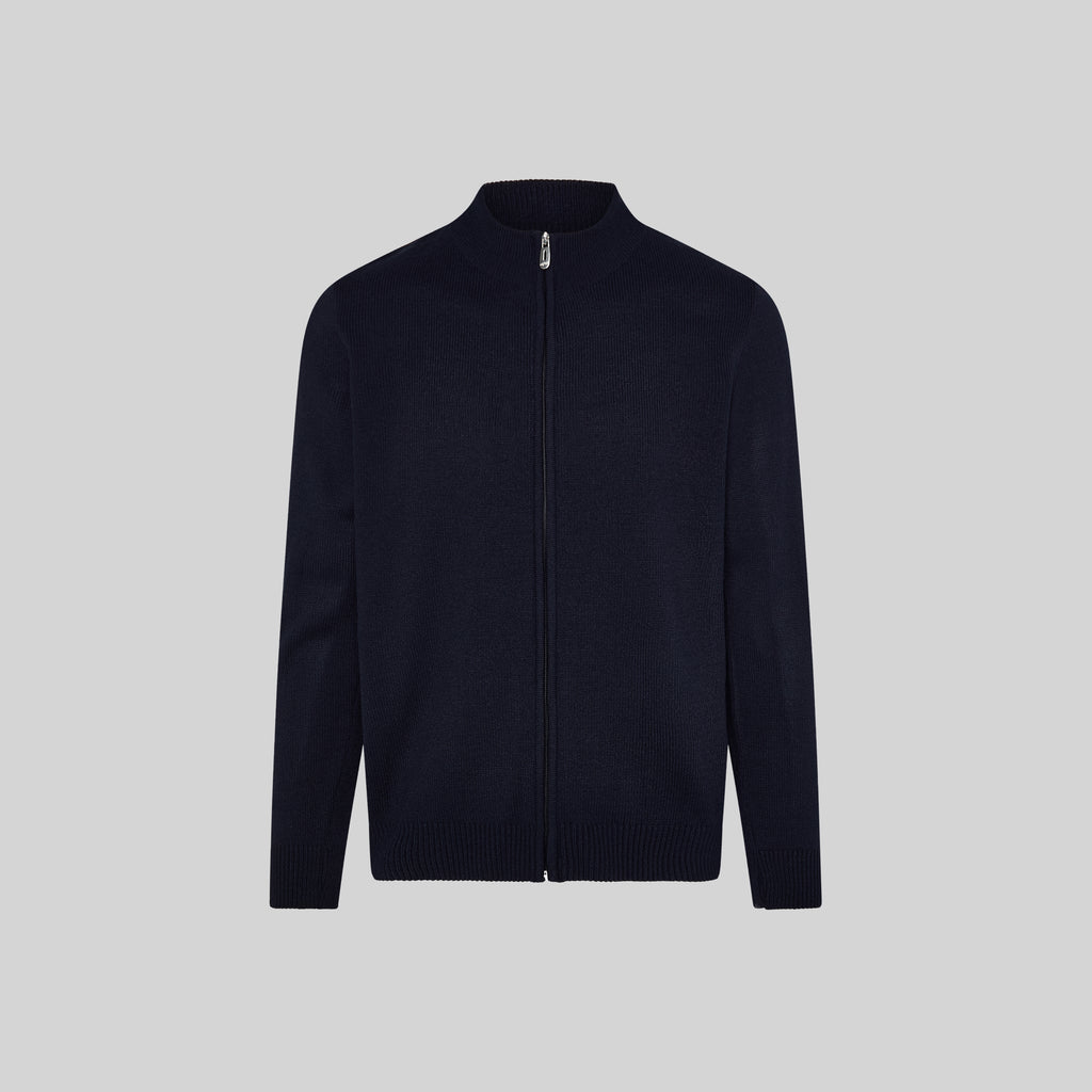 CARDIGAN HOMBRE PUNTO GRUESO CON CREMALLERA
