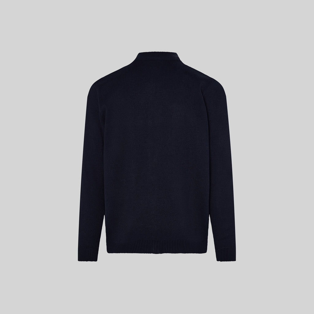 CARDIGAN HOMBRE PUNTO GRUESO CON CREMALLERA
