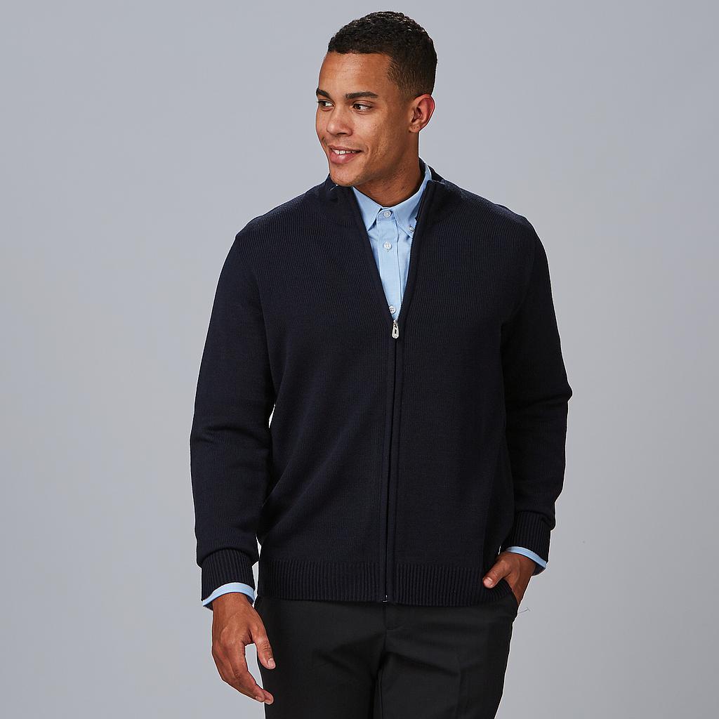 CARDIGAN HOMBRE PUNTO GRUESO CON CREMALLERA