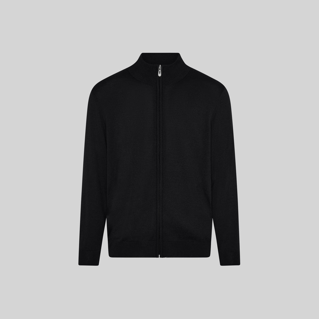 CARDIGAN HOMBRE PUNTO FINO CON CREMALLERA