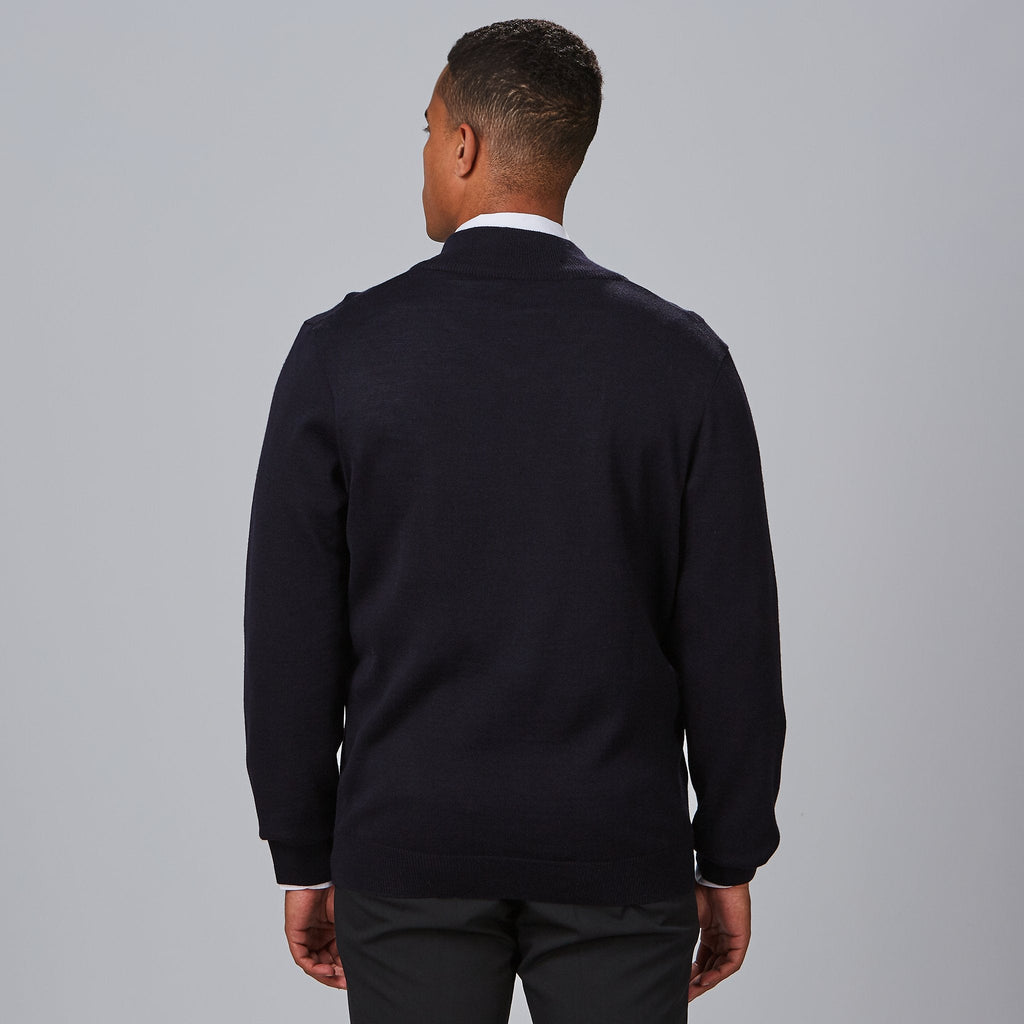 CARDIGAN HOMBRE PUNTO FINO CON CREMALLERA