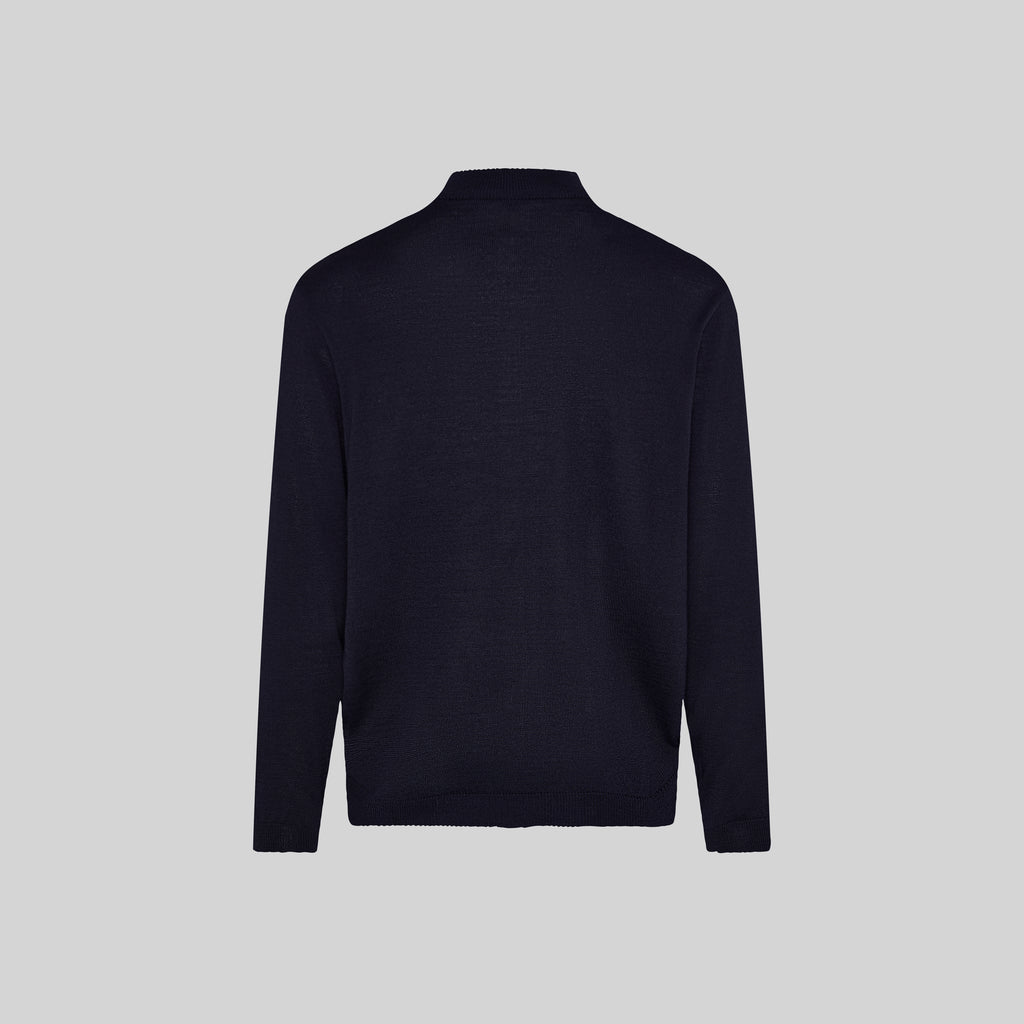 CARDIGAN HOMBRE PUNTO FINO CON CREMALLERA