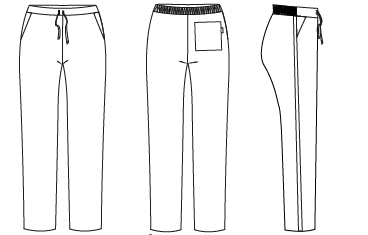 PANTALON MUJER ESTAMPADO LINEA LATERAL