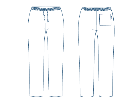 PANTALON UNISEX BAMBULA ANTIBACTERIANO