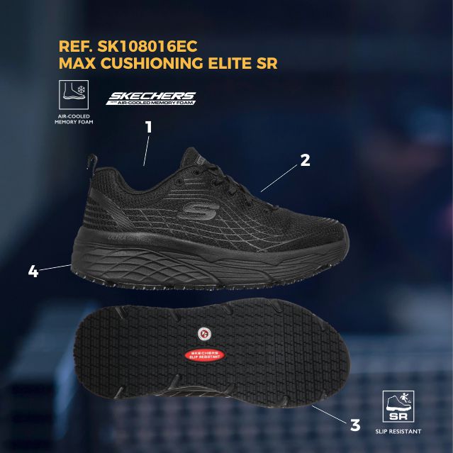 MAX CUSHIONING ELITE SR SKECHERS MUJER