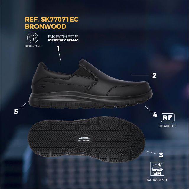 FLEX ADVANTAGE SR-BRONWOOD SKECHERS HOMBRE