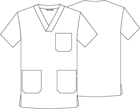 BLUSA SANITARIO UNISEX PICO SARGA