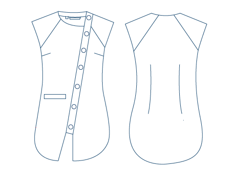 BLUSA MUJER BICROMATICA