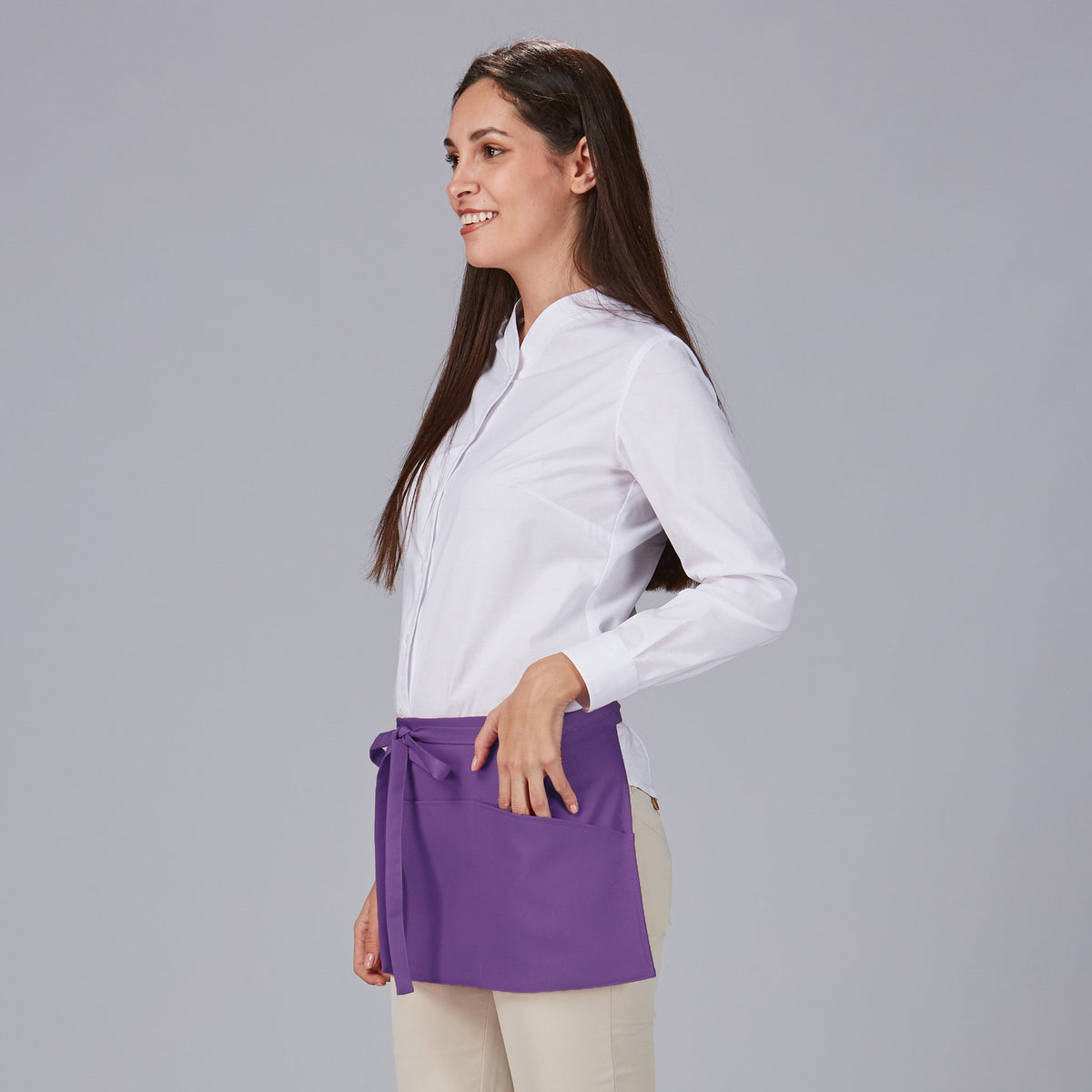 DELANTAL SIN PETO CORTO BOLSILLO 30X60 CM