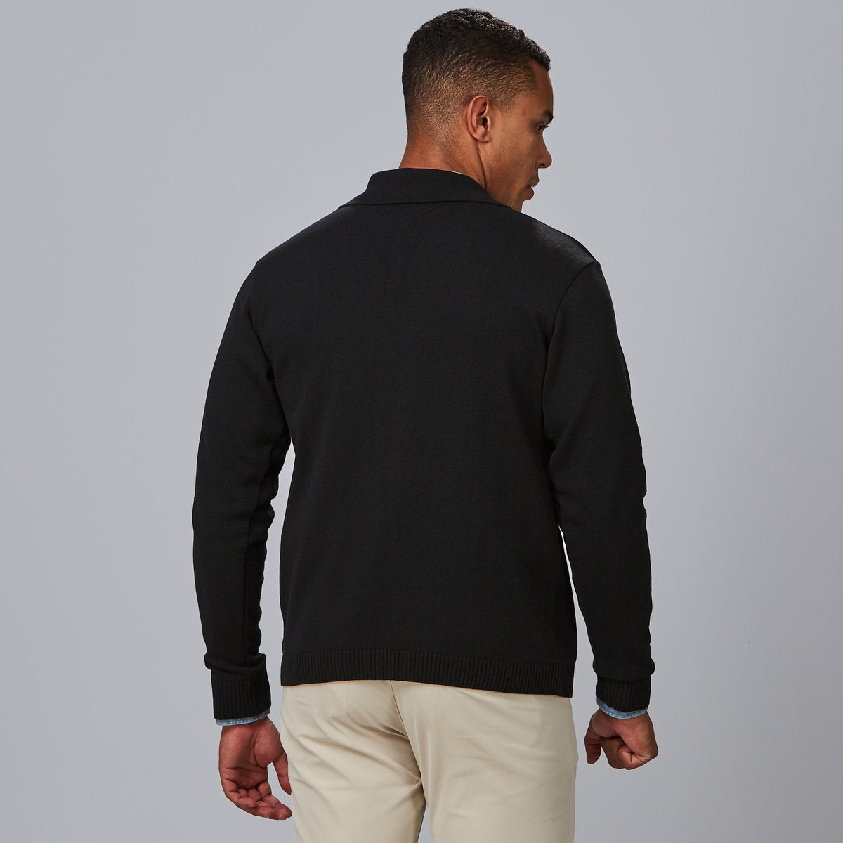 CARDIGAN CUELLO SOLAPA ABOTONADO HOMBRE