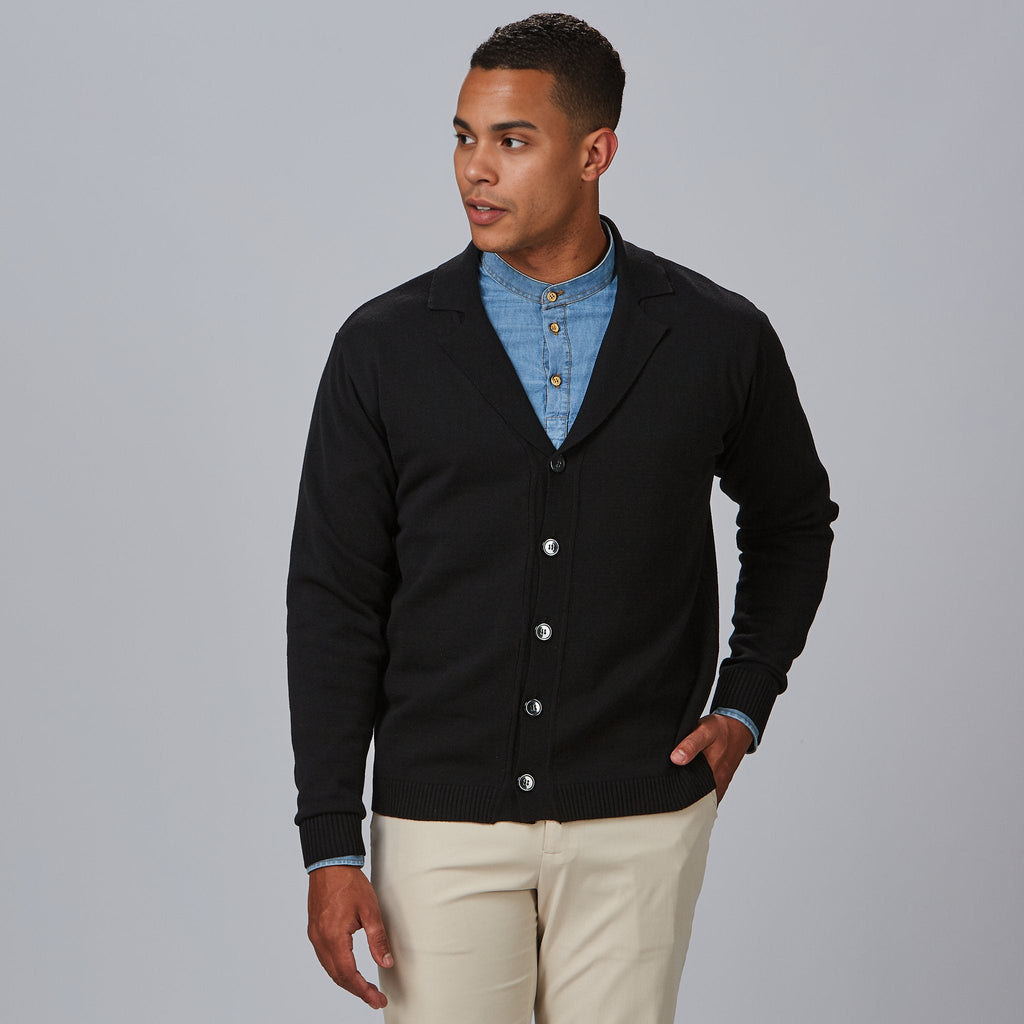 CARDIGAN CUELLO SOLAPA ABOTONADO HOMBRE