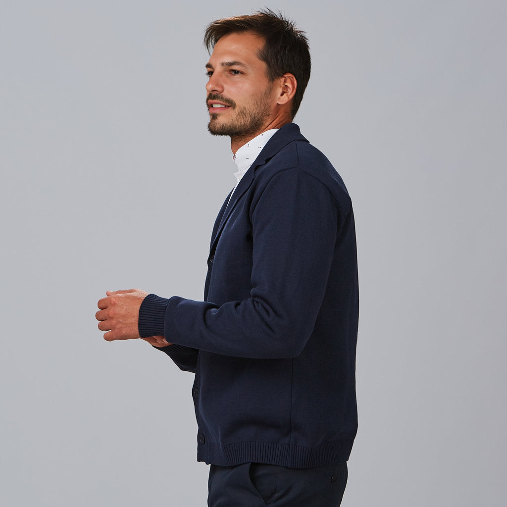 CARDIGAN CUELLO SOLAPA ABOTONADO HOMBRE