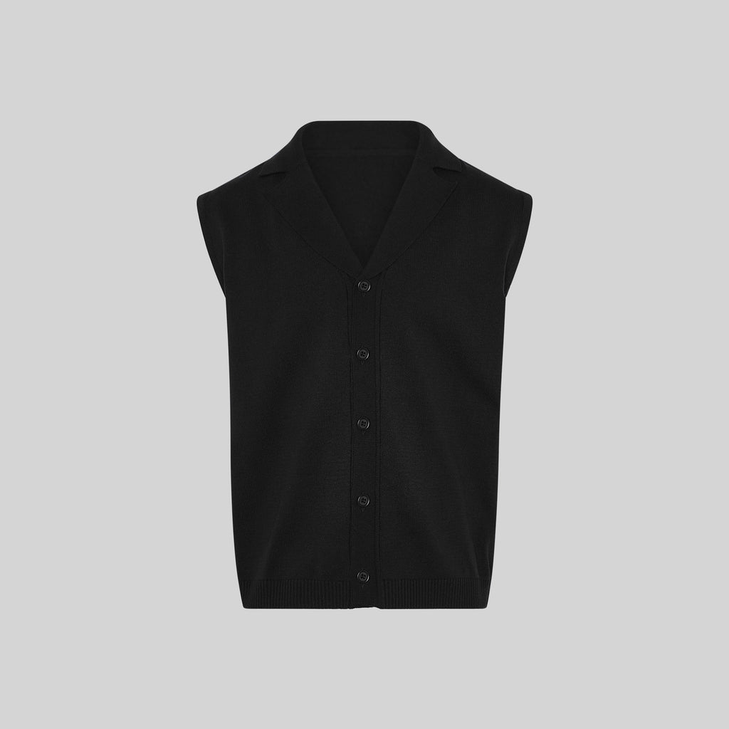 CHALECO CUELLO SOLAPA ABOTONADO HOMBRE