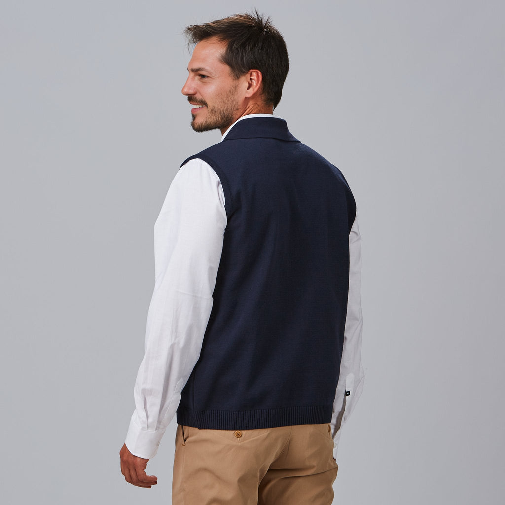 CHALECO CUELLO SOLAPA ABOTONADO HOMBRE