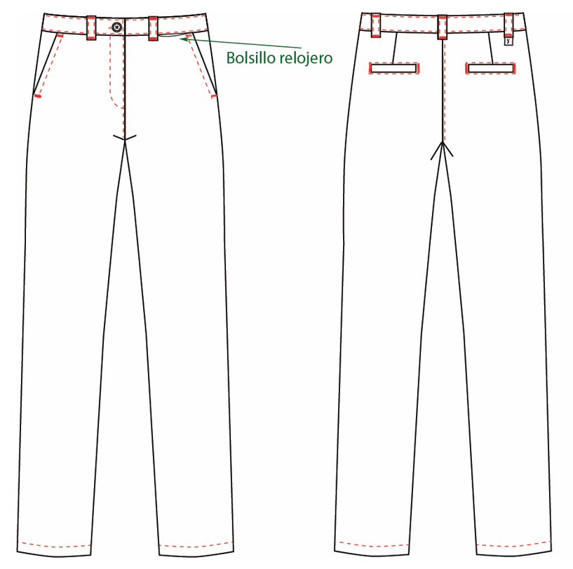 PANTALON MUJER CHINO CHEVIOT