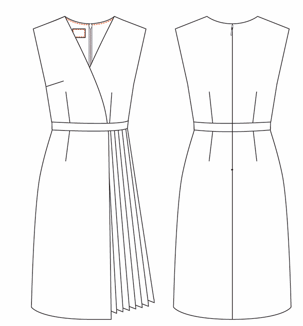 VESTIDO TABLAS MUJER CHEVIOT