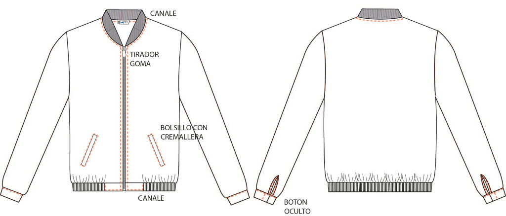 CHAQUETA BOMBER HOMBRE TRIVIAL