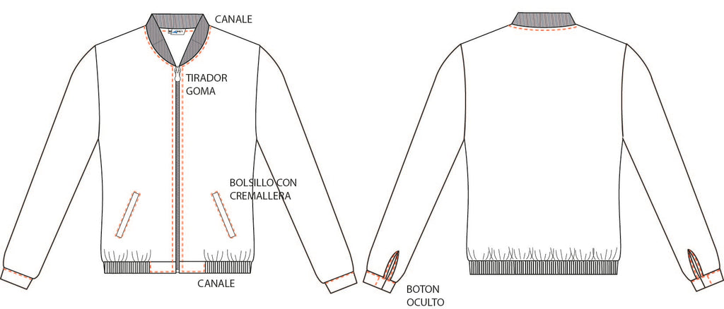 CHAQUETA BOMBER MUJER TRIVIAL