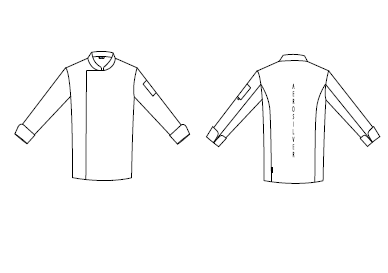 CHAQUETA COCINA UNISEX MEJIA
