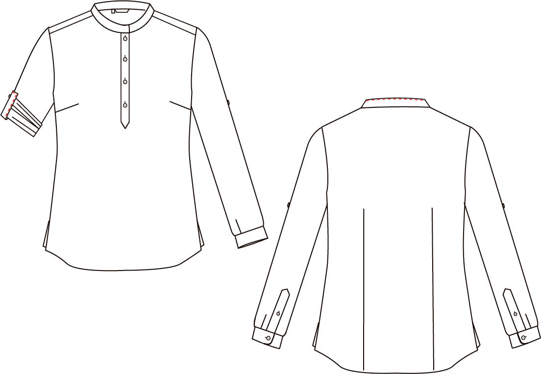 CAMISA MUJER LINO/COTTON CUELLO MAO KAULA