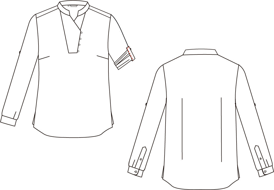 CAMISA MUJER CHAMBRAY CUELLO MAO LANAY
