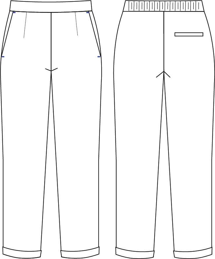 PANTALON MUJER BAMBULA BAJO VUELTO