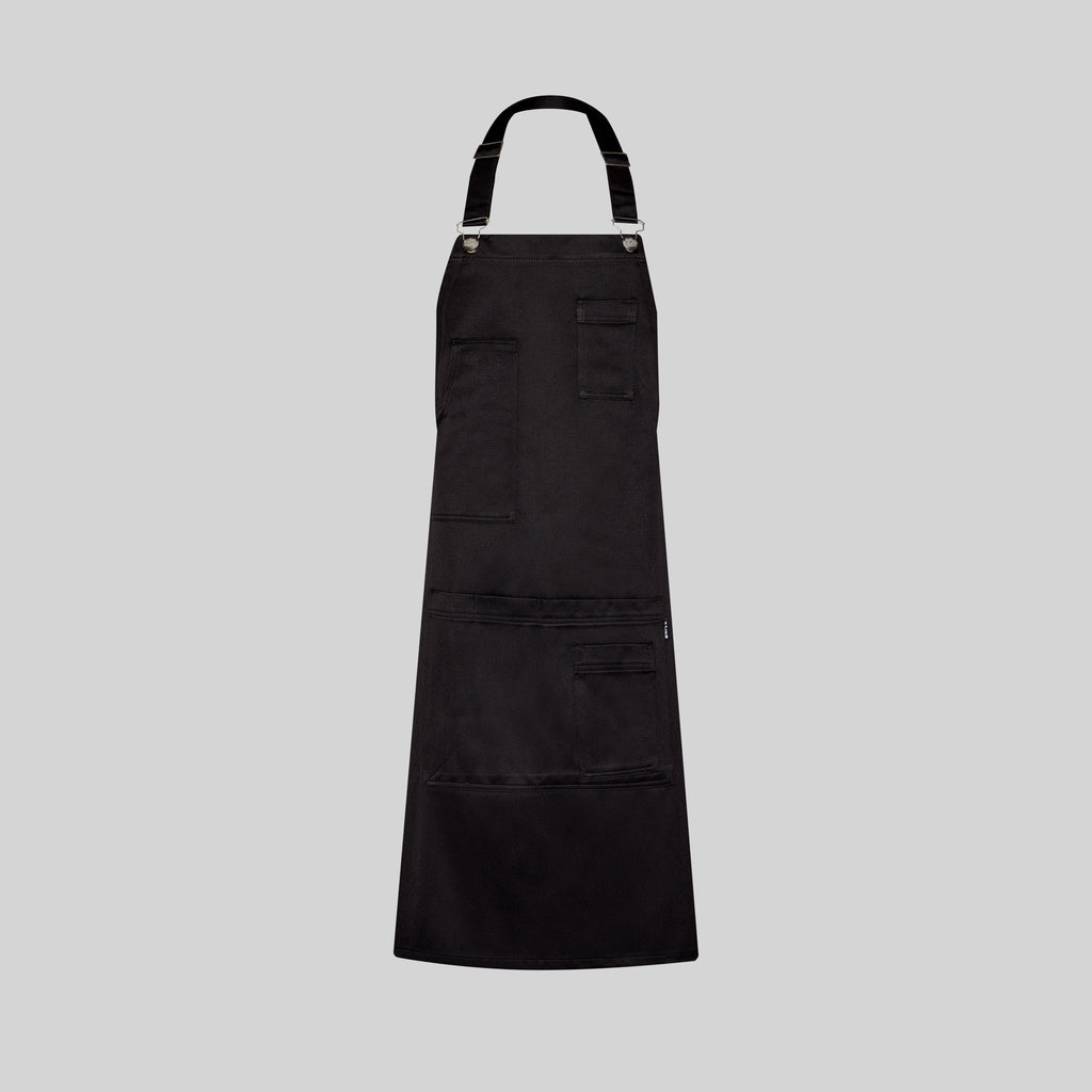 DELANTAL CON PETO SATINADO 80X68 CM