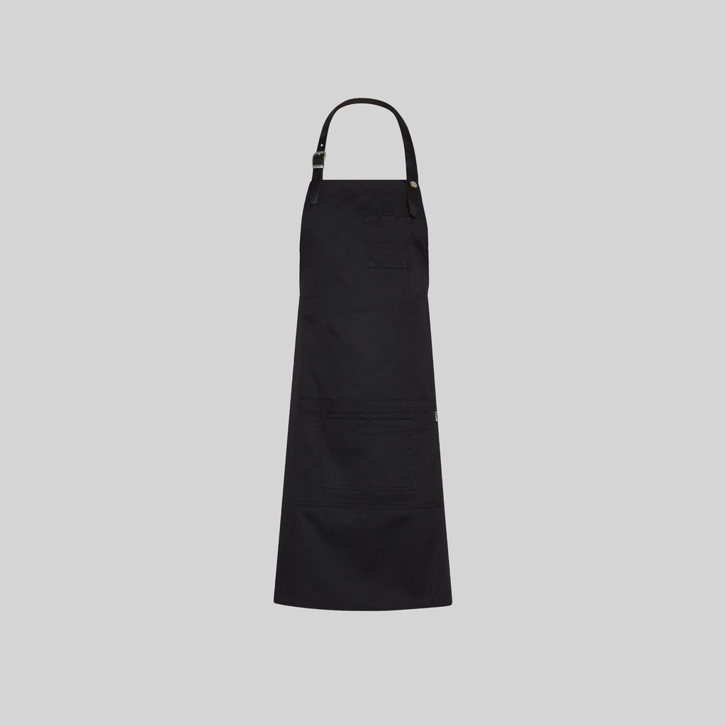 DELANTAL CON PETO CINTA DE CUERO 72X80 CM