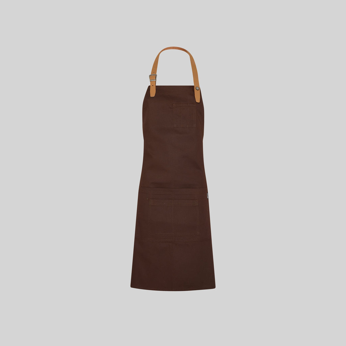 DELANTAL CON PETO CINTA DE CUERO 72X80 CM