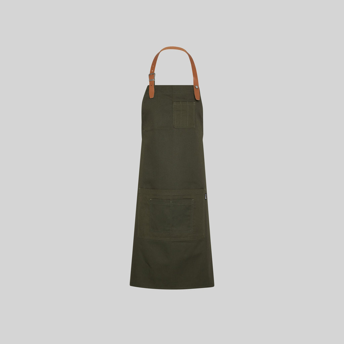 DELANTAL CON PETO CINTA DE CUERO 72X80 CM