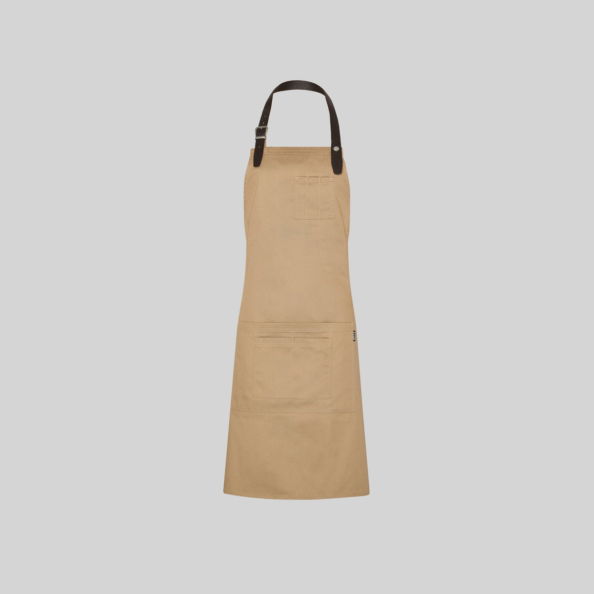 DELANTAL CON PETO CINTA DE CUERO 72X80 CM