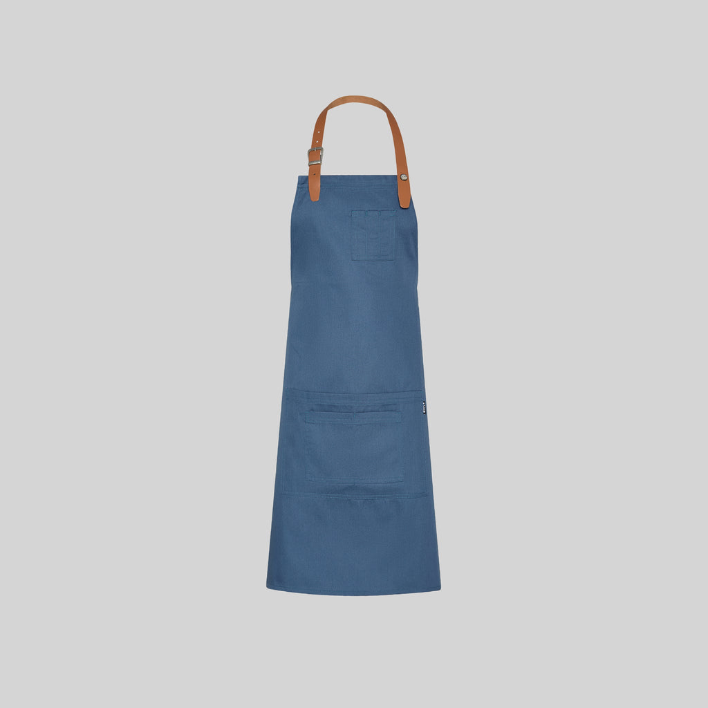 DELANTAL CON PETO CINTA DE CUERO 72X80 CM